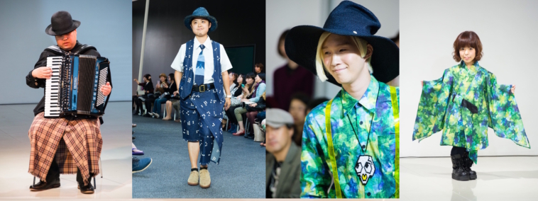 【写真】tenboのファッションショーの様子。モデルにはトランスジェンダーのはままつこうさんも。