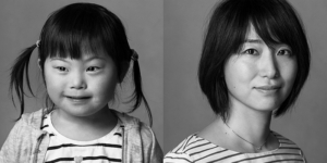 【写真】凛とした表情を見せる母と可愛らしく写る娘。