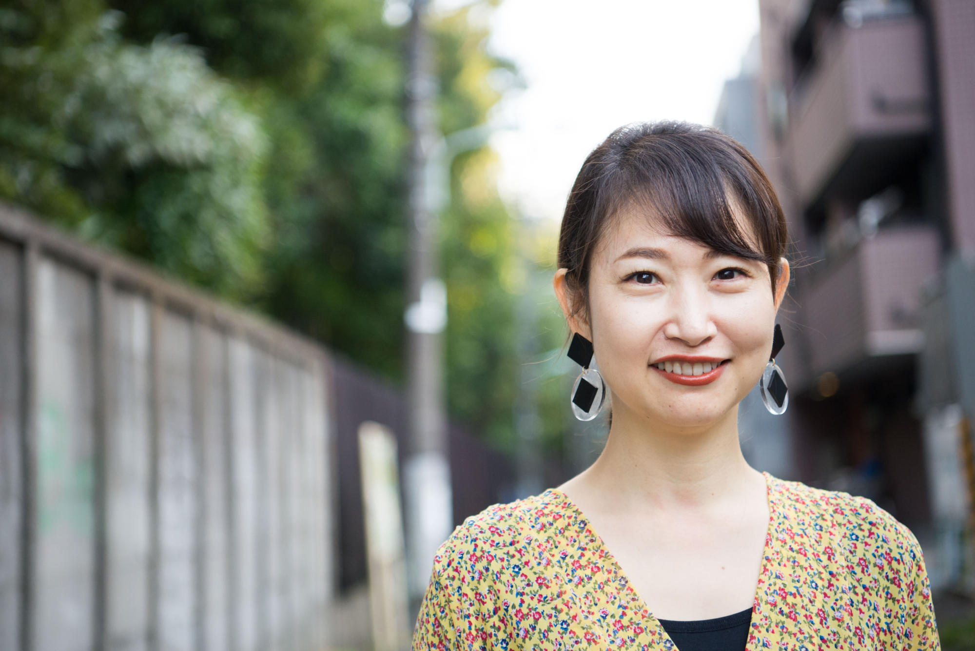 【写真】笑顔のもろずみはるかさん