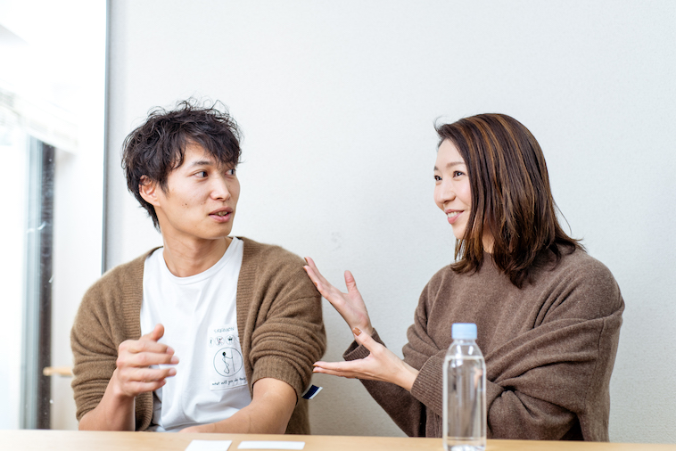 【写真】生き生きとした表情で話をするせんださんとせなさん